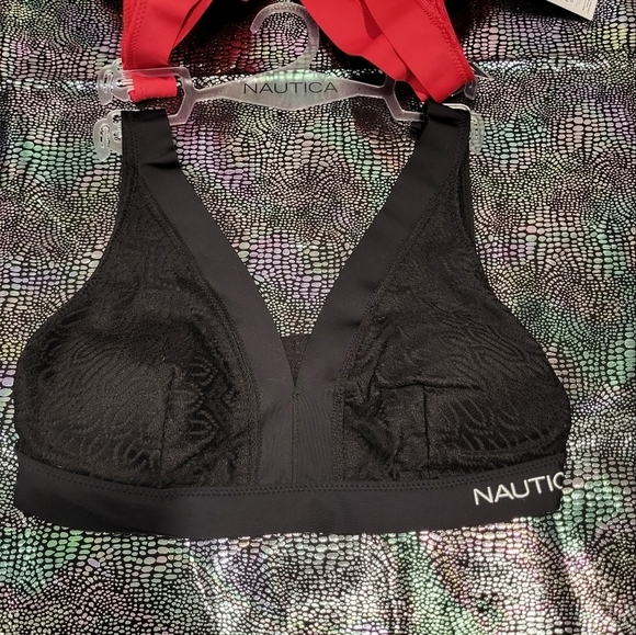 (2 bras) Sexy Red and Black Lace bras by Nautica (NWT) - Picture 2 of 8